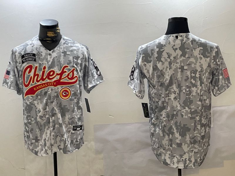 Men Kansas City Chiefs Blank Nike Arctic Camo 2024 Salute to Service Limited NFL Jersey style 2->kansas city chiefs->NFL Jersey
